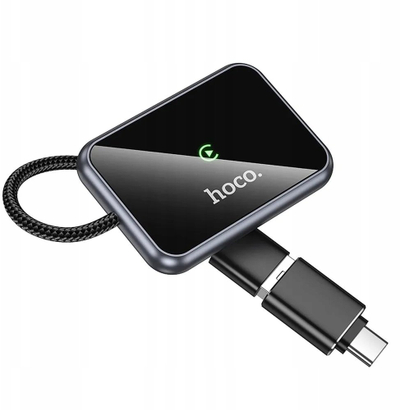 Adapter CarPlay pa tela Hoco HU1, USB A dhe USB C, i zi