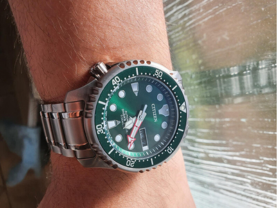 Orë për meshkuj Citizen Promaster Marine Automatic Diver's Super Titanium, e argjendtë