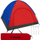Çadër kampingu Trizand NT23485, për 4 veta, konstrukson kube, kuqe blu