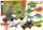 Set lodrash Leantoys Vehicle Set Helicopter Dinosaurs, 6 copa, me dinosaurus, shumëngjyrësh