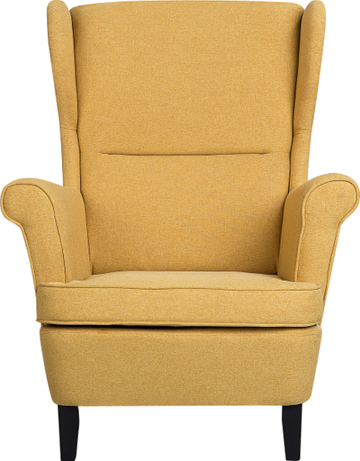 Kolltuk Wingback ABSON, me cope, shpinë e naltë, i verdhë