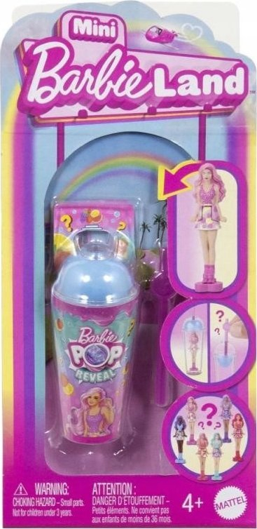 Lodër Barbie Mini Land Mini Goca Clipstrip, 3.8cm, modele të përziera, shumëngjyrëshe