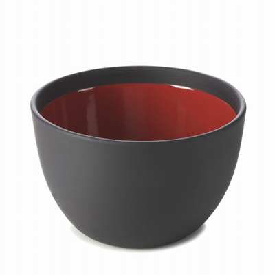 Enë e thellë Revol Solid, 11cm, porcelan, e kuqe me të zezë