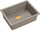 Кујнски мијалник Quadron Logan 100, 59.5x45.1x21.5 cm, еден сад, сив