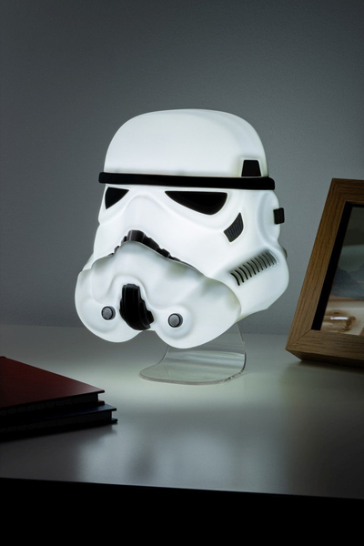 Dritë dekorative Star Wars Stormtrooper Mask, 22 cm, me USB edhe bateri, e bardhë