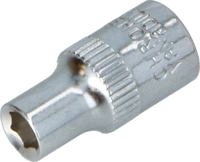 Soket për dado Faster Tools 6mm, CrV, 1/4", argjend