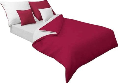 Set shtrati Satin Double Face, 160x200 cm, dyanshëm verë e bardhë