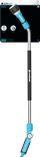 Lansetë ujitëse Cell-fast Ergo Multifunctional, 89 cm, shumëfunksionale, blu
