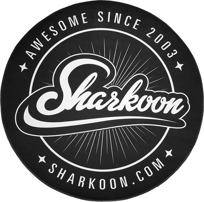 Tapet për dysheme Sharkoon Floor Mat Round, 120 cm, për gaming, i zi