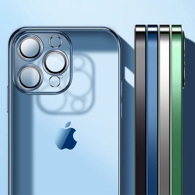 Kuti mbrojtëse Joyroom Chery Mirror JR-BP908 për iPhone 13 Pro, kornizë metal, efekt pasqyre, argjend
