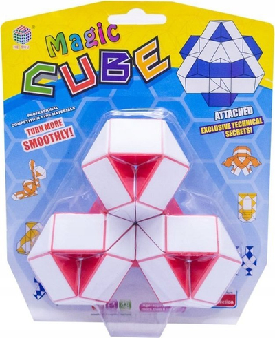 Lodër puzzle Dromader Magic Cube Snake, 60 pjesë, shumëngjyra