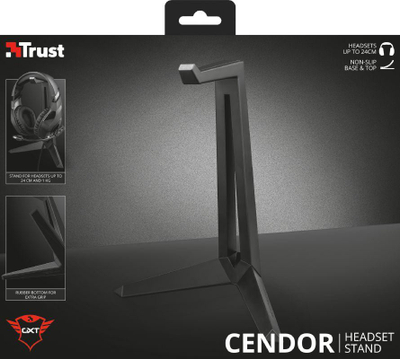 Mbajtëse kufjesh Trust GXT260 Cendor (22973), e zezë