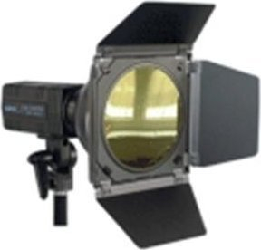 Set aksesorësh studio Walimex Pro Barndoors me grilë honeycomb edhe filtra ngjyrash, i zi