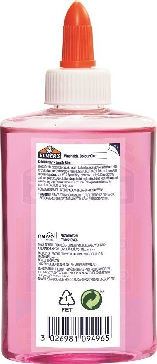 Ngjitës me ngjyrë Elmer's Translucent Color, PVA, 147 ml, rozë