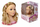 Set lodrash flokësh Artyk Toy Hairstyling Set, kokë për krehje, shumëngjyrëshe