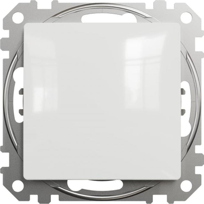 Buton shtypës Schneider Electric Sedna Design, 1-pol, i bardhë