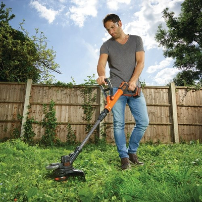Kositës bari Black&amp;Decker STC1840EPC-QW, pa kabull, 18V 4.0Ah, portokalli