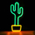 Lampë dekorative TelForceOne Forever Light, LED neon, formë kaktusi, shumëngjyrëshe
