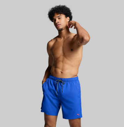Шорцеви за пливање Puma Swim, 100% полиестер, брзо сушење, сини