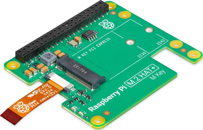 Плочка за проширување Raspberry Pi SC1166 M.2 HAT Plus, PCIe NVMe Gen2 Gen3, за Raspberry Pi 5