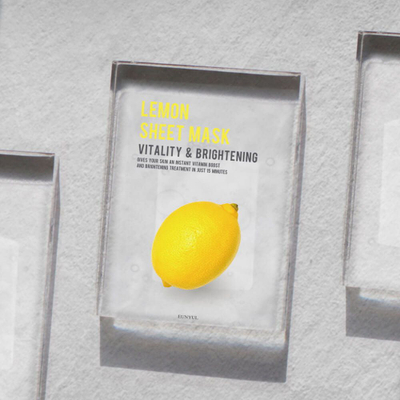 Maskë letre për fytyrë Eunyul Lemon Brightening, që ndriçon lëkurën, 22 ml