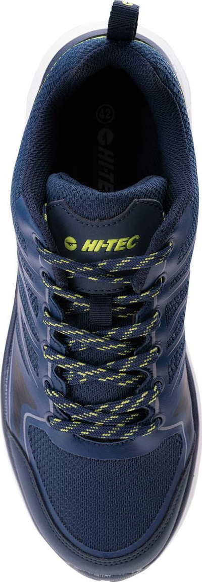 Këpucë trekking për burra Hi-Tec Taggy M, me membranë që s’e merr uji, taban gome, blu navy