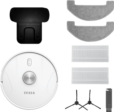 Robot fshesë TESLA RoboStar IQ700, navigim me lazer, kontroll me aplikacion, i zi