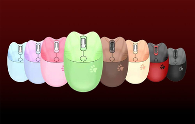 Maus wireless Mofii M3DM, 1600 DPI, 2.4G dhe Bluetooth, i kuq e zi