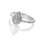 Unazë për femra Hot Diamonds Glimmer DR255, e argjendtë