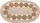 Tapet H&amp;S Decoration Jute, oval 80x50cm, ngjyrë natyrale