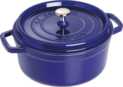 Tenxhere gize STAUB La Cocotte, 26 cm, 5.25L, blu e errët