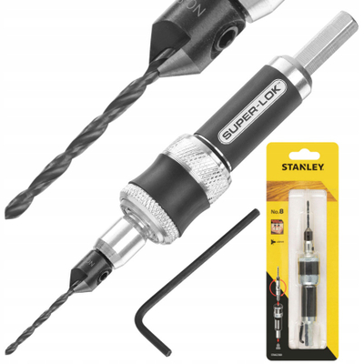 Aksesori për stërvitje Stanley Quick Change Flip Drill and Drive, Super-Lok, gjashtëkëndor 1/4", i zi
