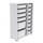 Dollap lodrash Pratico 14 Basket, 14 shporta, 109x30x69.5 cm, i bardhë