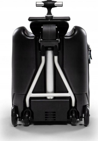 Valixhe udhëtimi për kalamaj Micro ML0013 Luggage Eazy, me sedilje, me rrota, e zezë