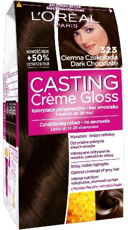 Ngjyrë flokësh Casting Creme Gloss, Nr. 323 Çokollatë e Errët