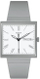 Orë dore për femra SWATCH What If…Gray? SO34M700, e argjendtë
