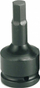 Adapter goditës Jonnesway 3/4" në bit 17mm, çelik i zi