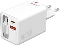 Karikues USB 4smarts GaN Flex Jojo, 65W, me 3 dalje, i bardhë
