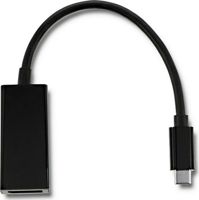 Adapter USB C në DisplayPort Qoltec, 4K, 23cm, i zi