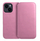 Куќиште за телефон Futera Dual Pocket за Samsung Galaxy S25 Plus, тип книга, со џебови, розова
