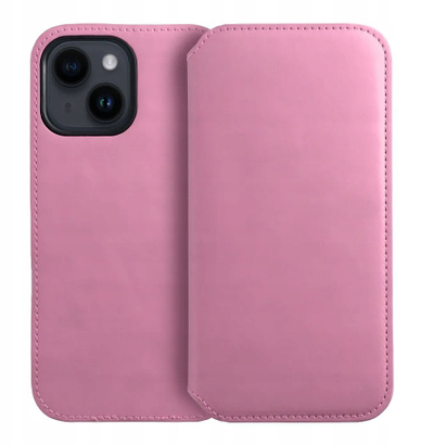 Куќиште за телефон Futera Dual Pocket за Samsung Galaxy S25 Plus, тип книга, со џебови, розова
