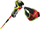 Baston ski Leki WCR SL 3D, 115 cm, alumin, të kuq