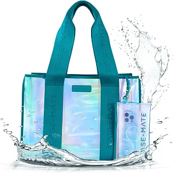 Çantë tote Soap Bubble Jelly, e gjerë, blu smerald