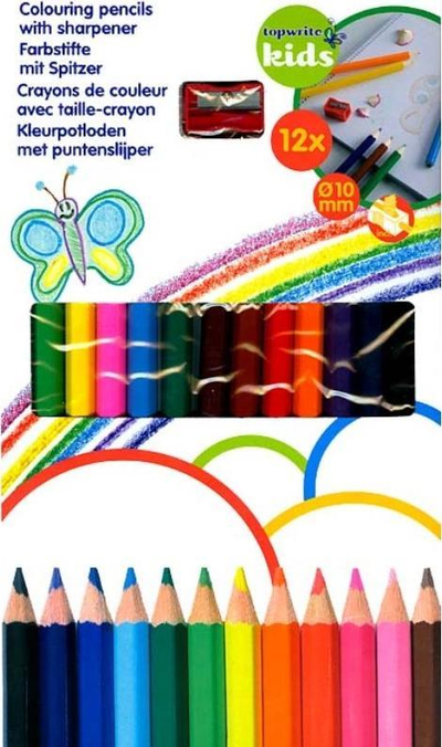 Set lapsash me ngjyra Topwrite, 12 copa, me mprehëse