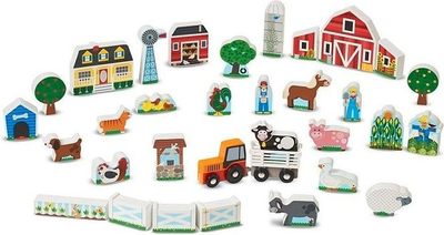 Lodra ferme Melissa & Doug 14800, 33 elemente