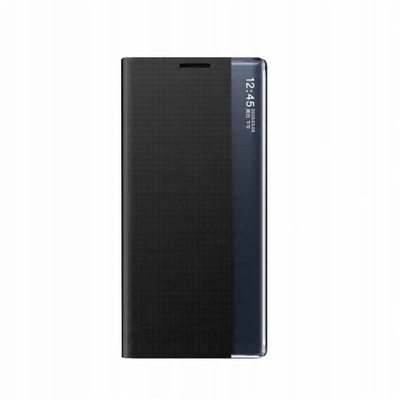 Këllëf New Sleep për Samsung Galaxy S22+, me kapak, funksion mbajtëseje, i zi