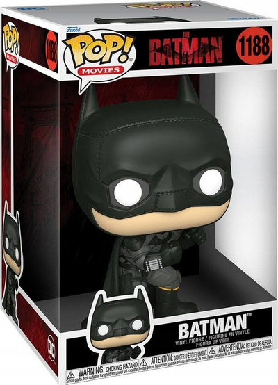 Figurë koleksionuese Funko Pop DC Comics The Batman 10", vinyl, i zi