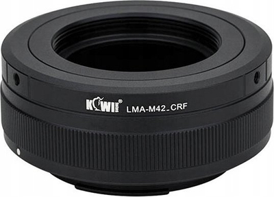 Unazë adapteri JJC KIWI LMA M42 CRF, M42 në Canon RF, fokus me dorë, e zezë