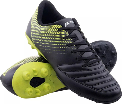 Këpucë futbolli Martes Essentials Mator FG, fushë natyrale, rrjetë PU, të zeza