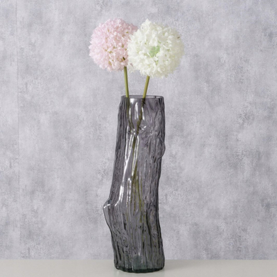 Vazo qelqi dekorative Alberto, 16x46.5 cm, gri